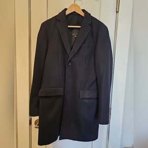 Banana Republic Small Navy Wool Topcoat